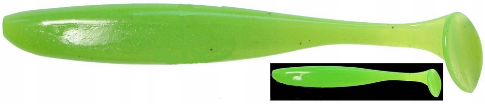 Keitech Easy Shiner 3'' Clear Chartreuse Glow 026S