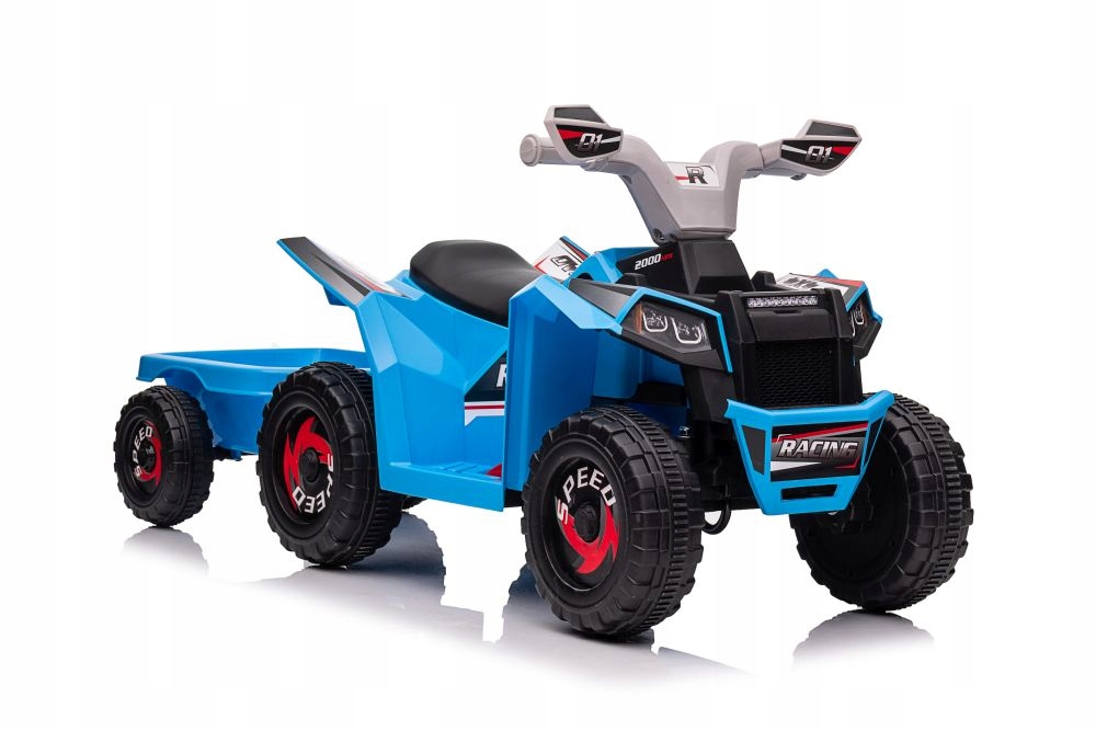 Quad Motor Na Akumulator Dla Dzieci Z Przyczepką