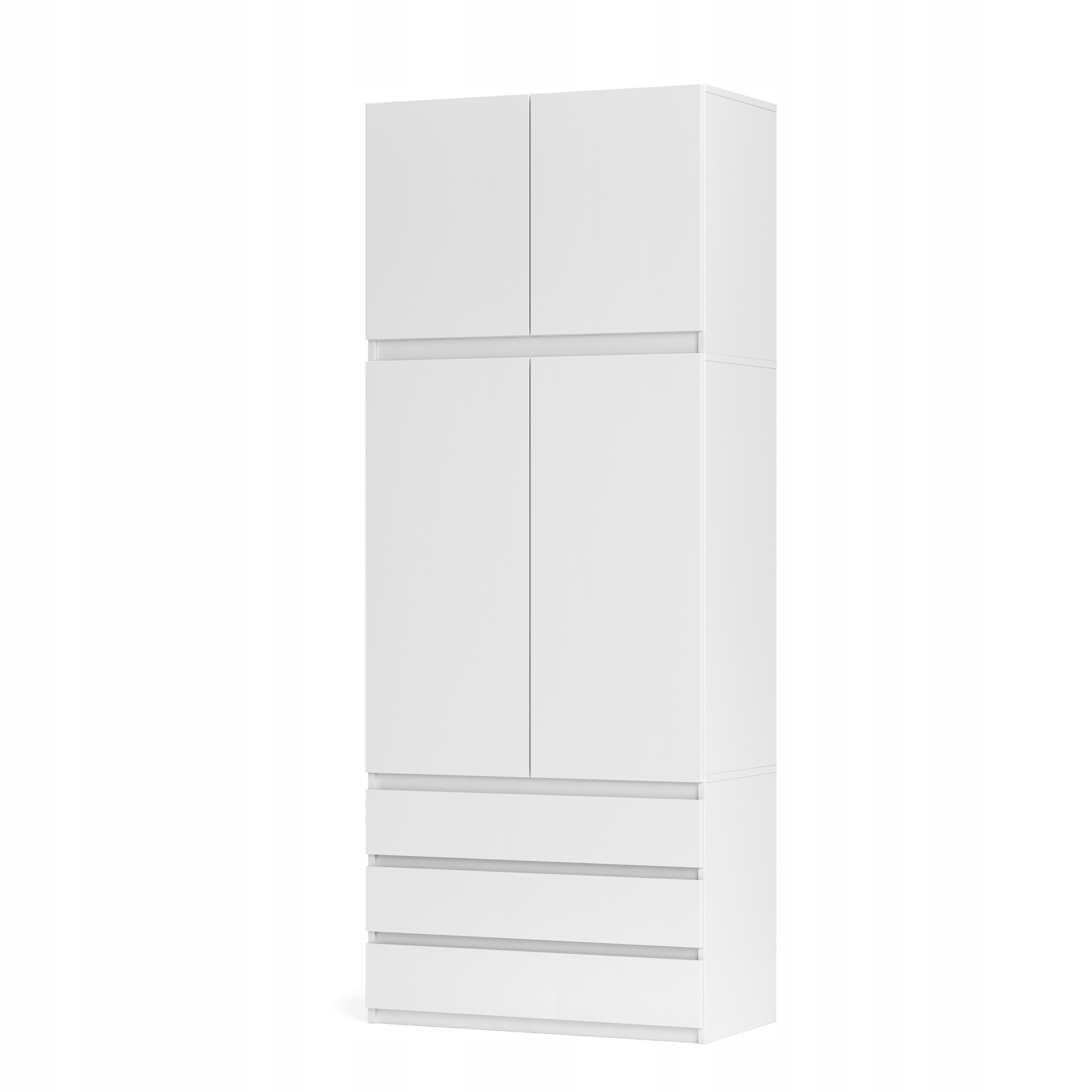 ШКАФ ГАРДЕРОБ ПЕРУ 90 БЕЛАЯ 3 ЯЩИКА DPN90