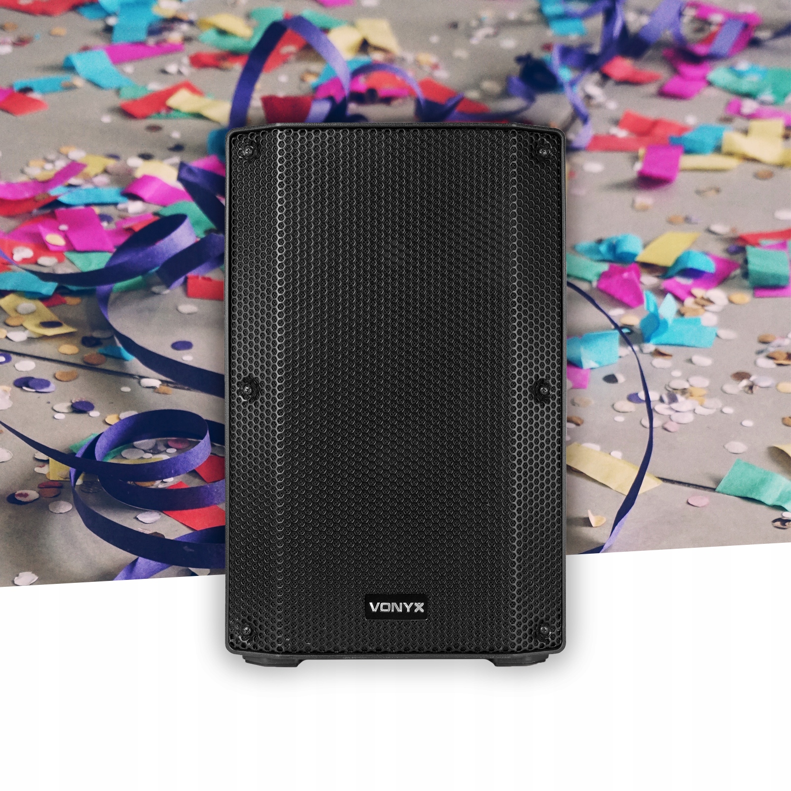 Kolumna aktywna 10'' 500W BT MP3 USB XLR pilot Moc muzyczna PMPO 500 W