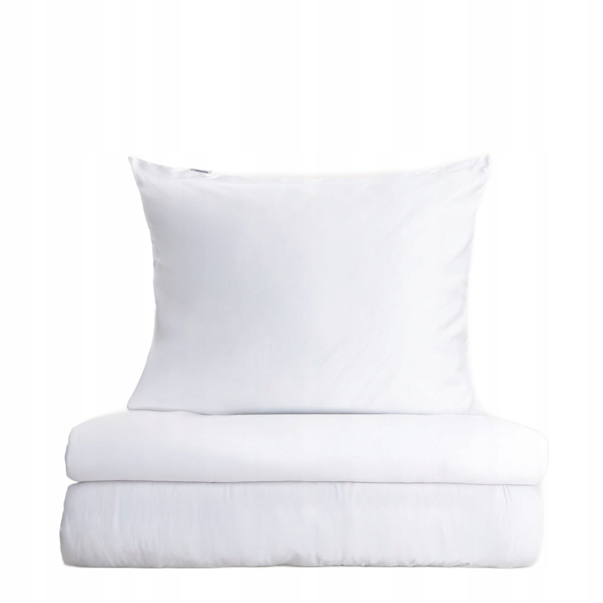 Posteľná Bielizeň Bamsa hladká z bambusového saténu biela 160x200 2*50x60 cm Homla