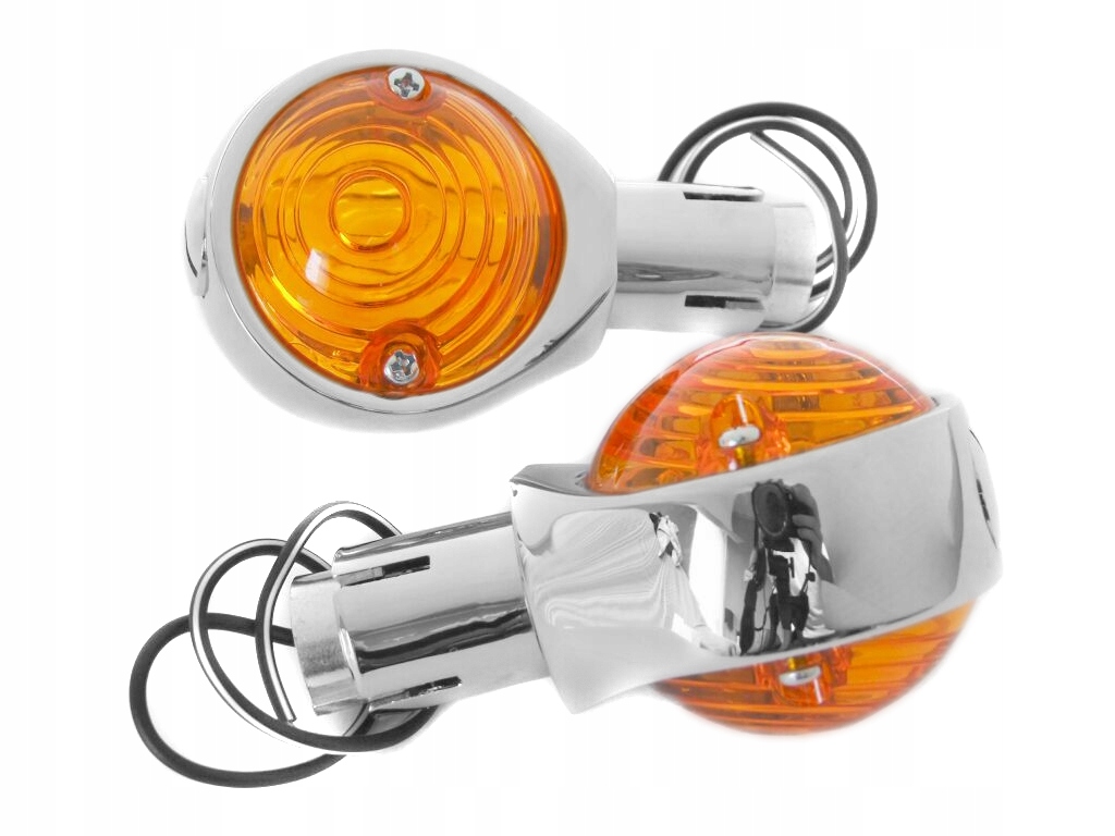 MIGACZE KIERUNKOWSKAZY CHROM DO KIEROWNICY 22MM