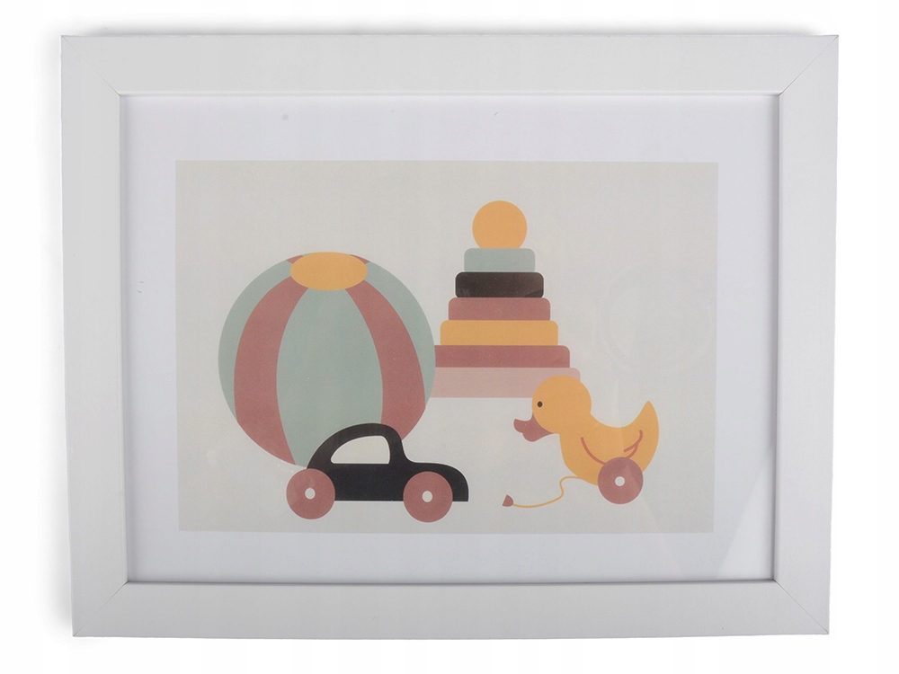 

Ramka na zdjęcia Biała wisząca stojąca 27x21cm