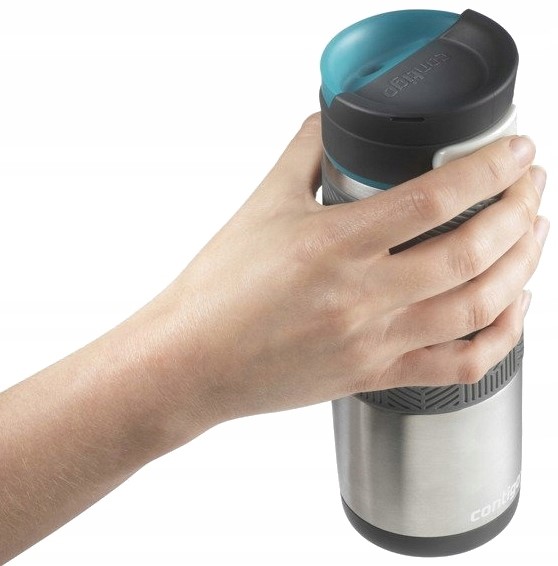 Kubek termiczny Contigo Transit Biscay Bay 470ml Model Contigo Transit (Metra) 470ml - Srebrny