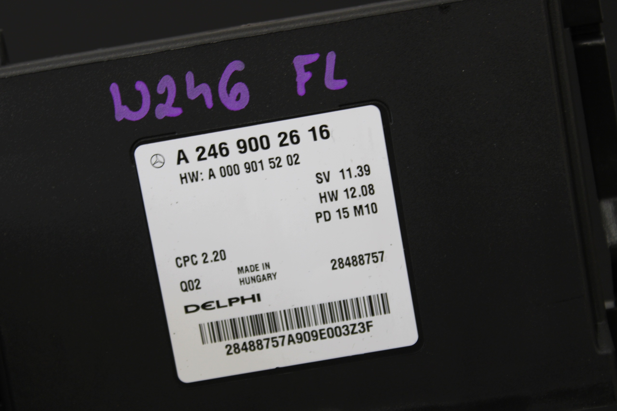 module control unit gearboxes A2469002616 MERCEDES B-class W246 LIFT 1.5 CDI
