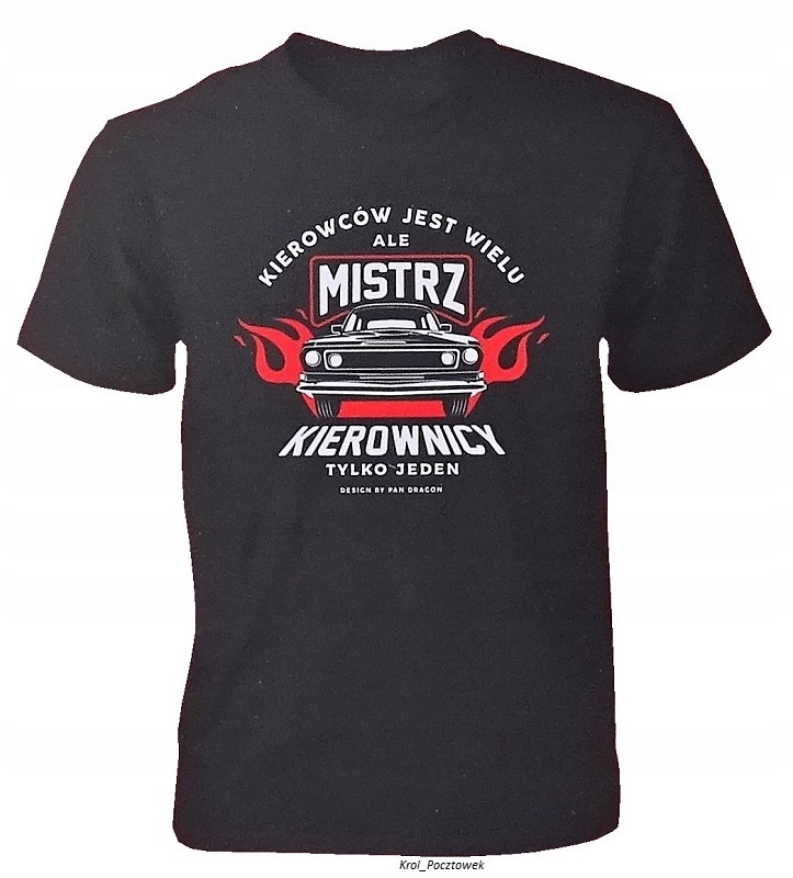 

Koszulka Mistrz Kierownicy dla faceta