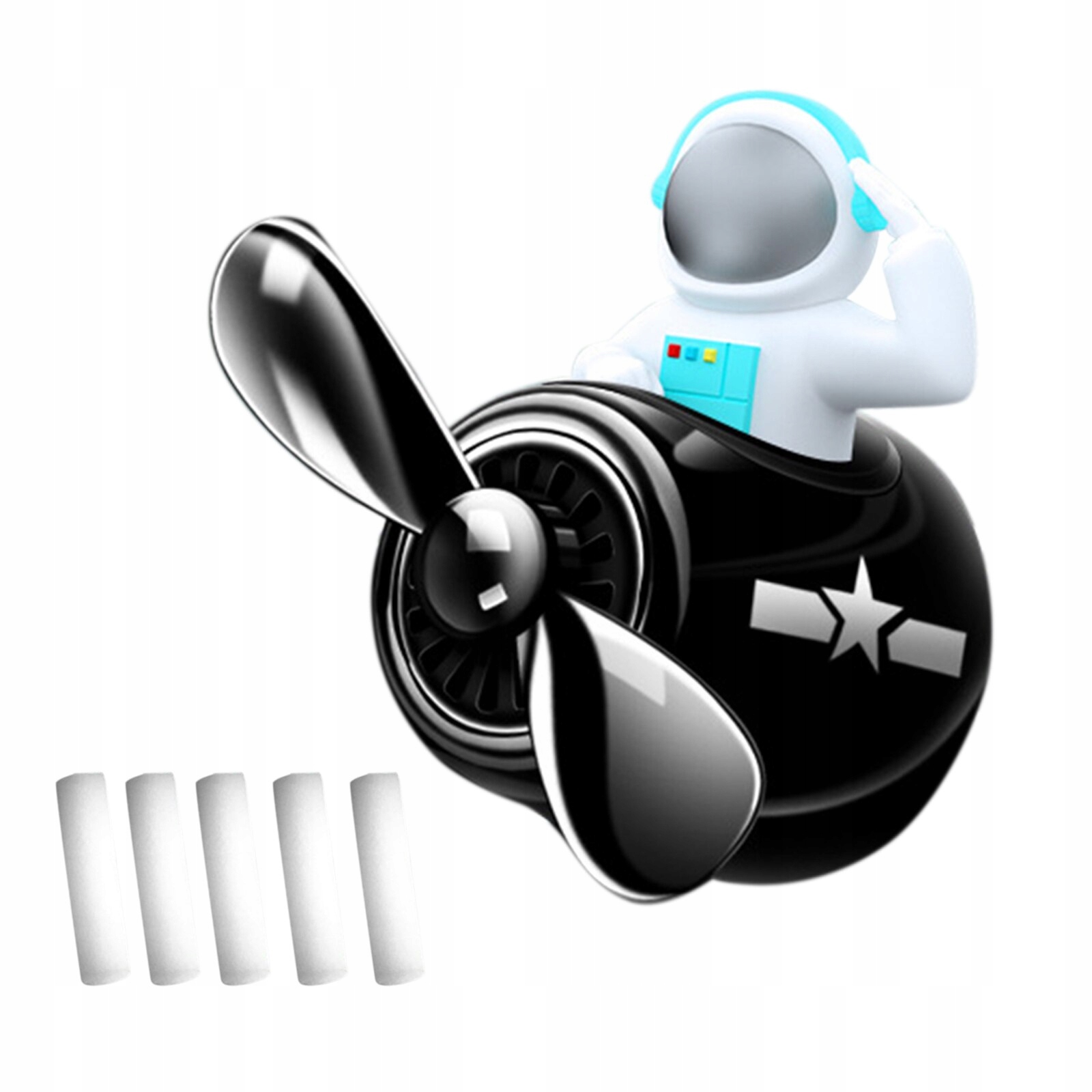 Для автомобиля астронавт космонавт вращающийся пропеллер в