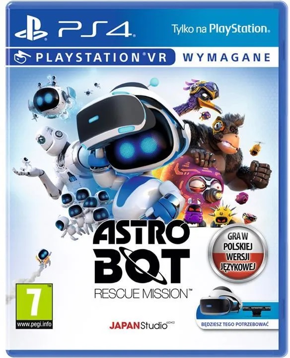 ASTRO BOT RESCUE MISSION PO POLSKU PS4 PLAYSTATION VR PS5 PŁYTA MOVE GRA