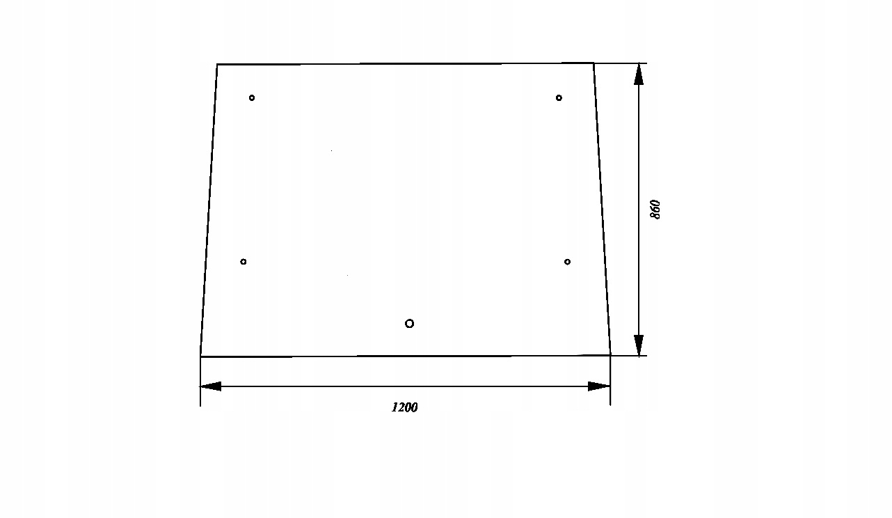 7700007533 - Заднее Стекло Renault 61-12, 61-14, 68-14, 75-12