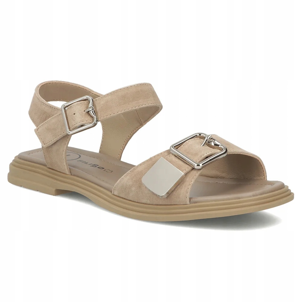 Buty damskie skórzane sandały letnie płaskie Filippo lekkie r.39