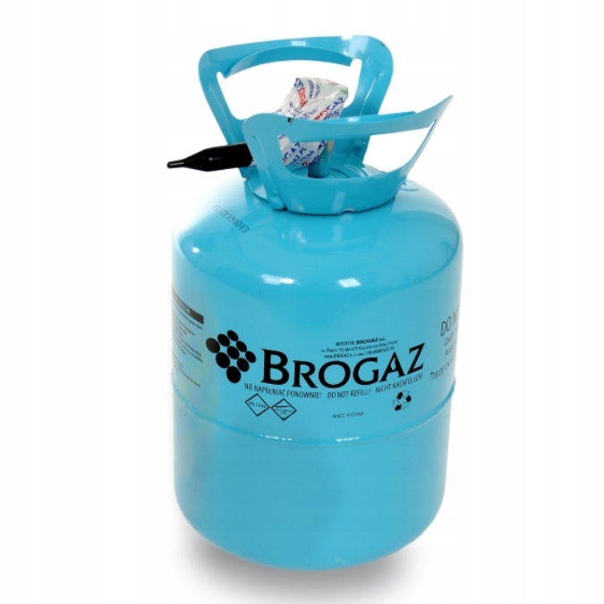 Butla z Helem jednorazowa do 30 balonów 0,25m3 Stan opakowania oryginalne