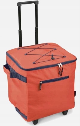 Nákupní vozík 40 l s funkcí chlazení Topmove červený, max. 14 kg