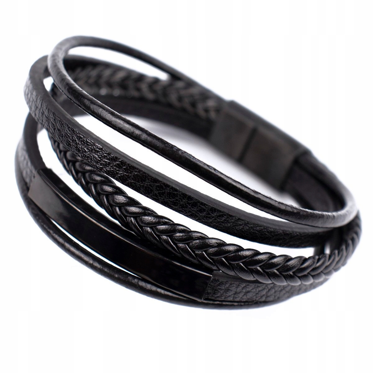 Pletený Náramek Ocel Ušlechtilý 316 L Kůže