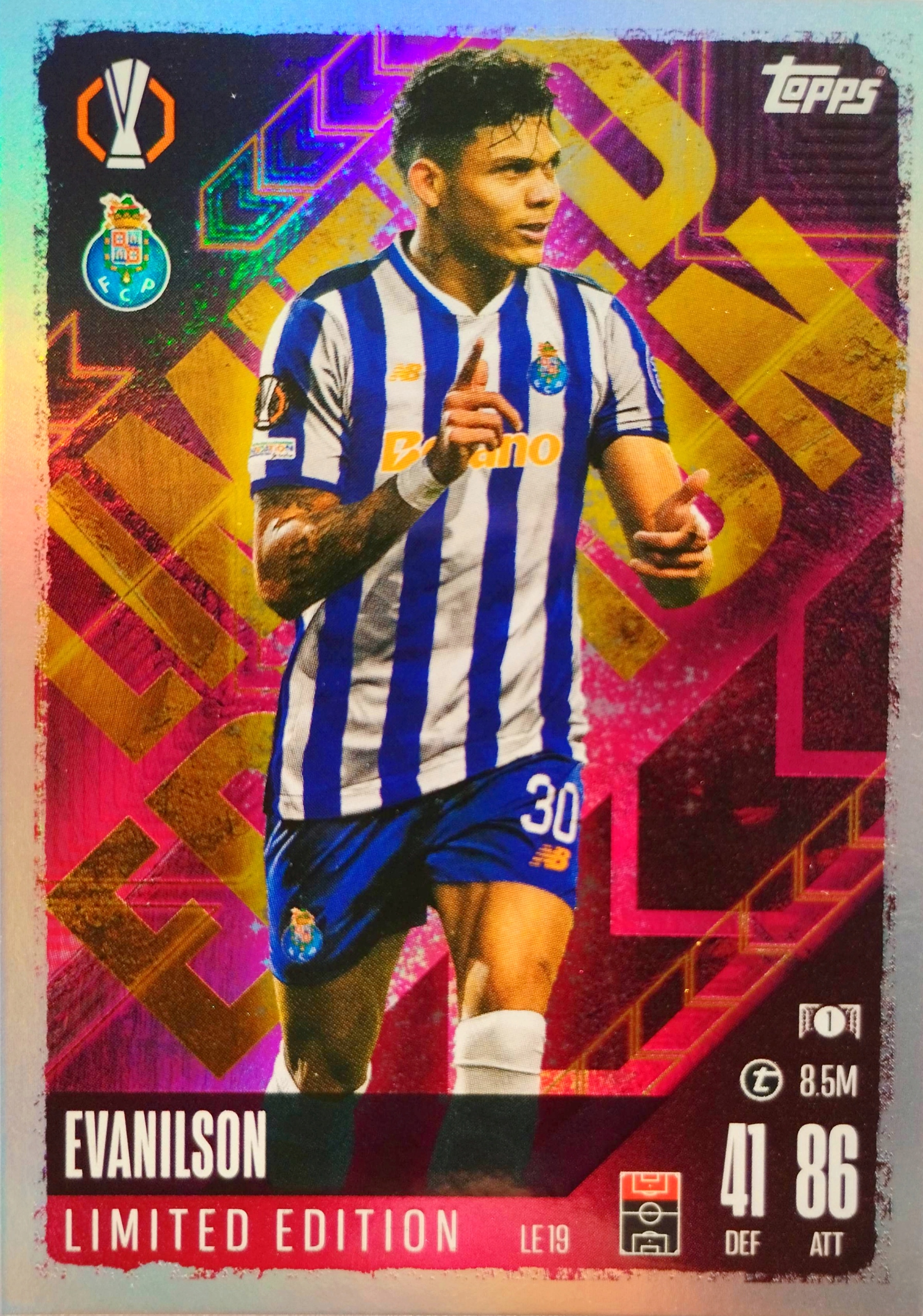 Topps Match Attax 2024-2025 Limited Le 19 Evanilson Fc Porto
