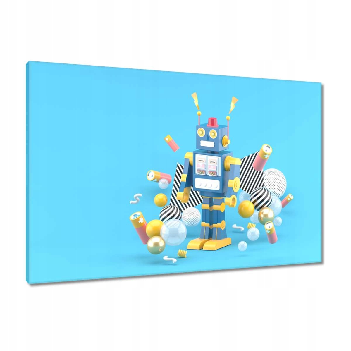 Obrazy 90x60 Modrý robotický robot