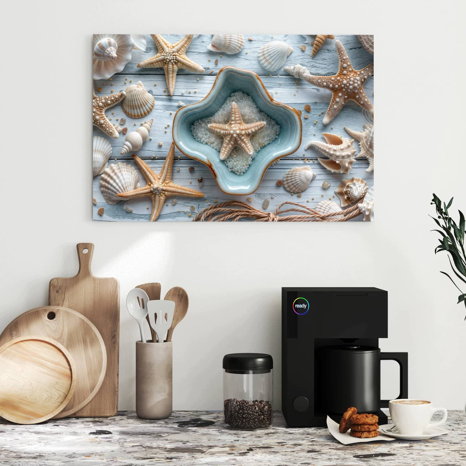 Magnetická tabule Dekorace s muszli Tvar 60 × 40 cm