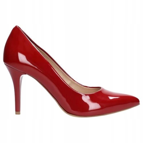 

Buty Wojas Czółenka damskie skóra czerwone r. 40