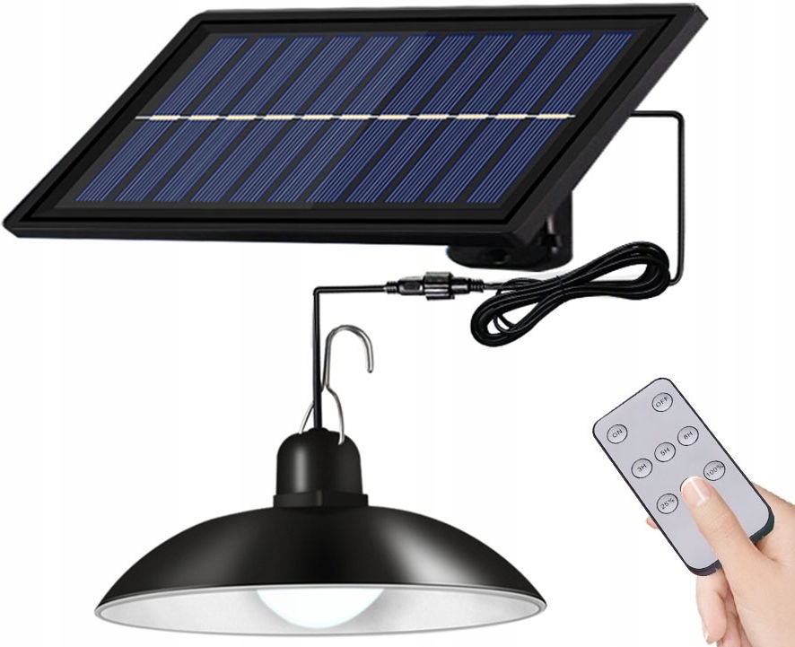

Żyrandol Lampa Led Żarówka Panel Solarny Kemping