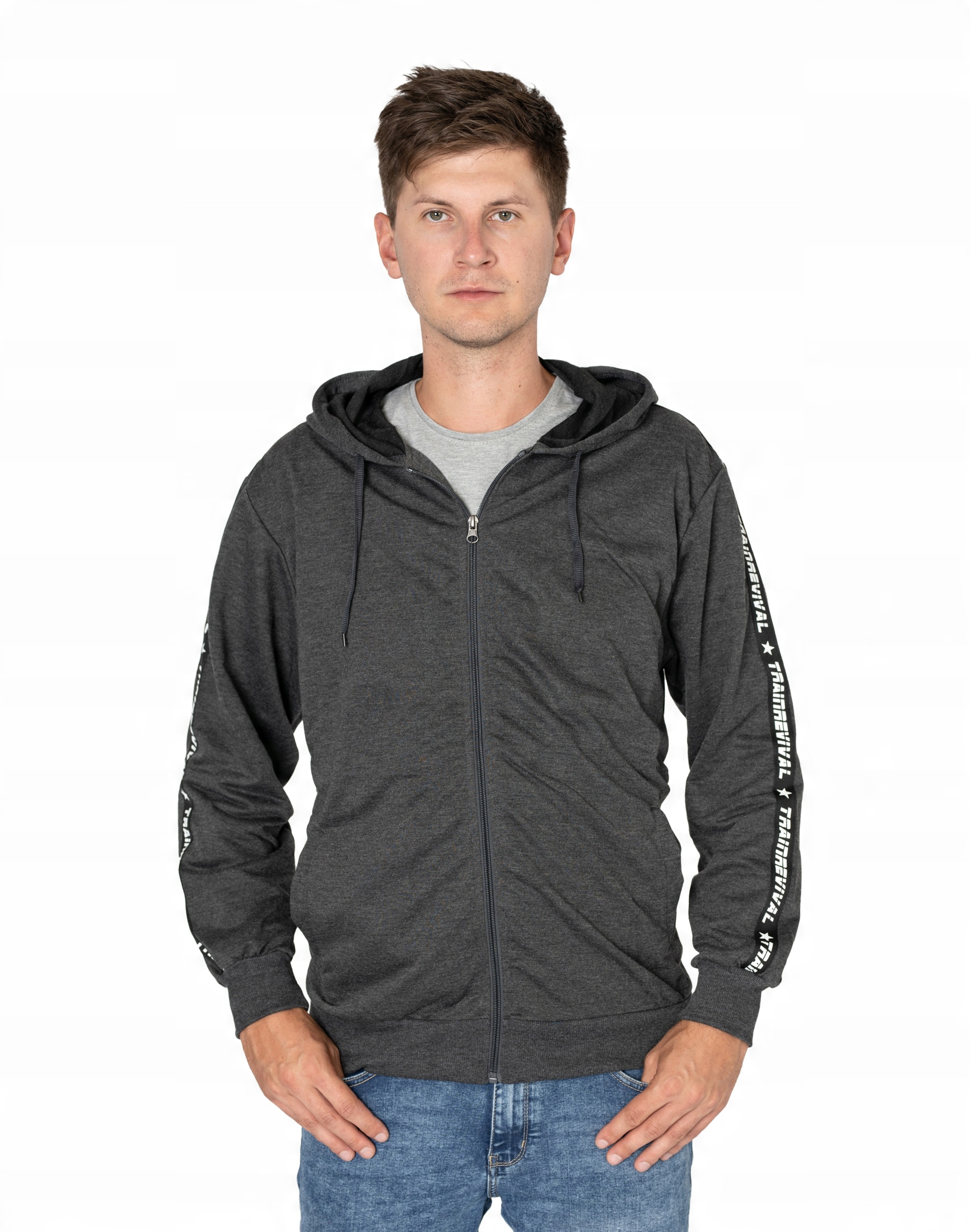 

Bluza Męska Rozpinana z Kapturem Sport 2717-01 5XL