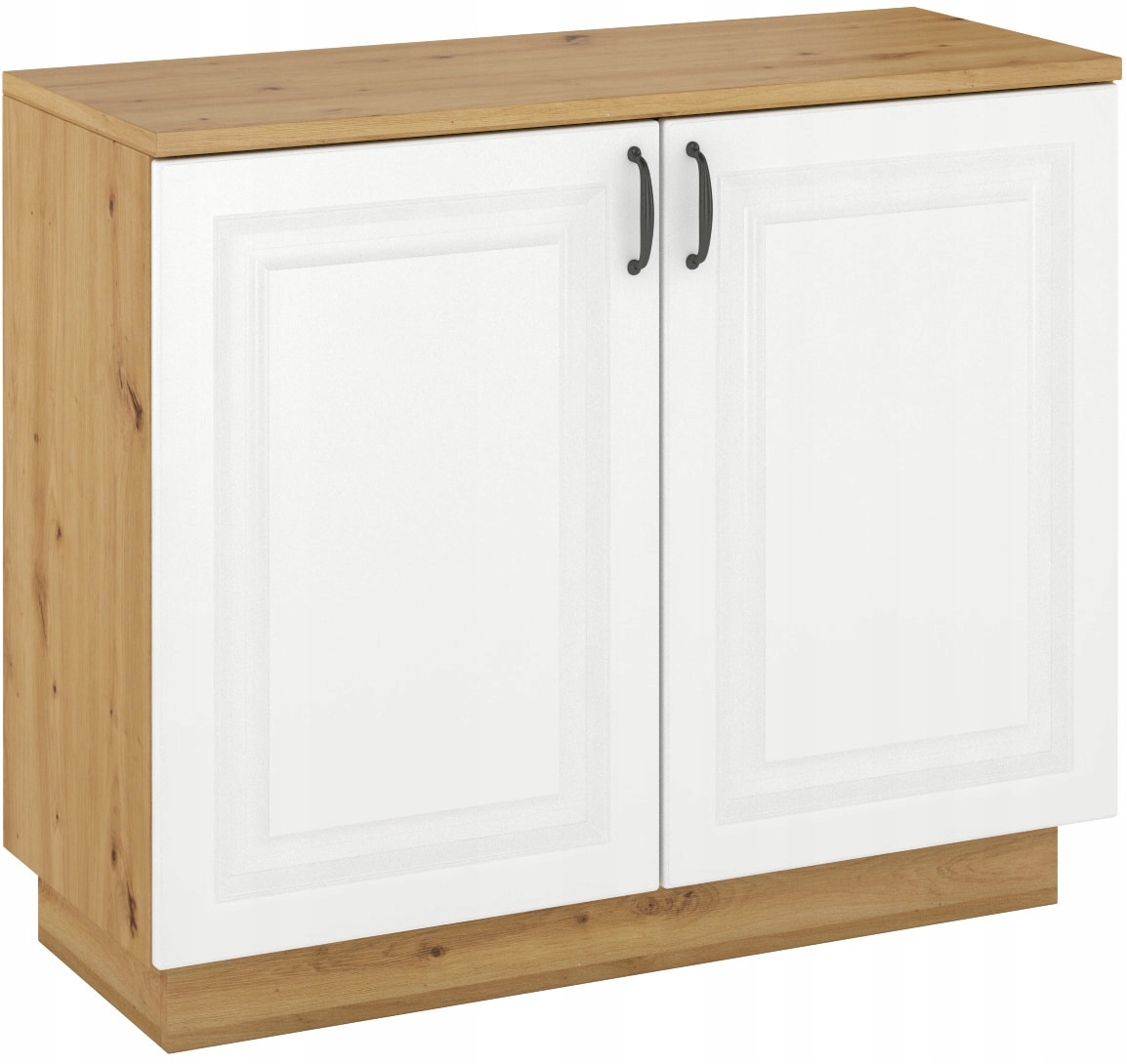 Prostorná Komoda 2 Skříněk Flawia Bílá/artisan