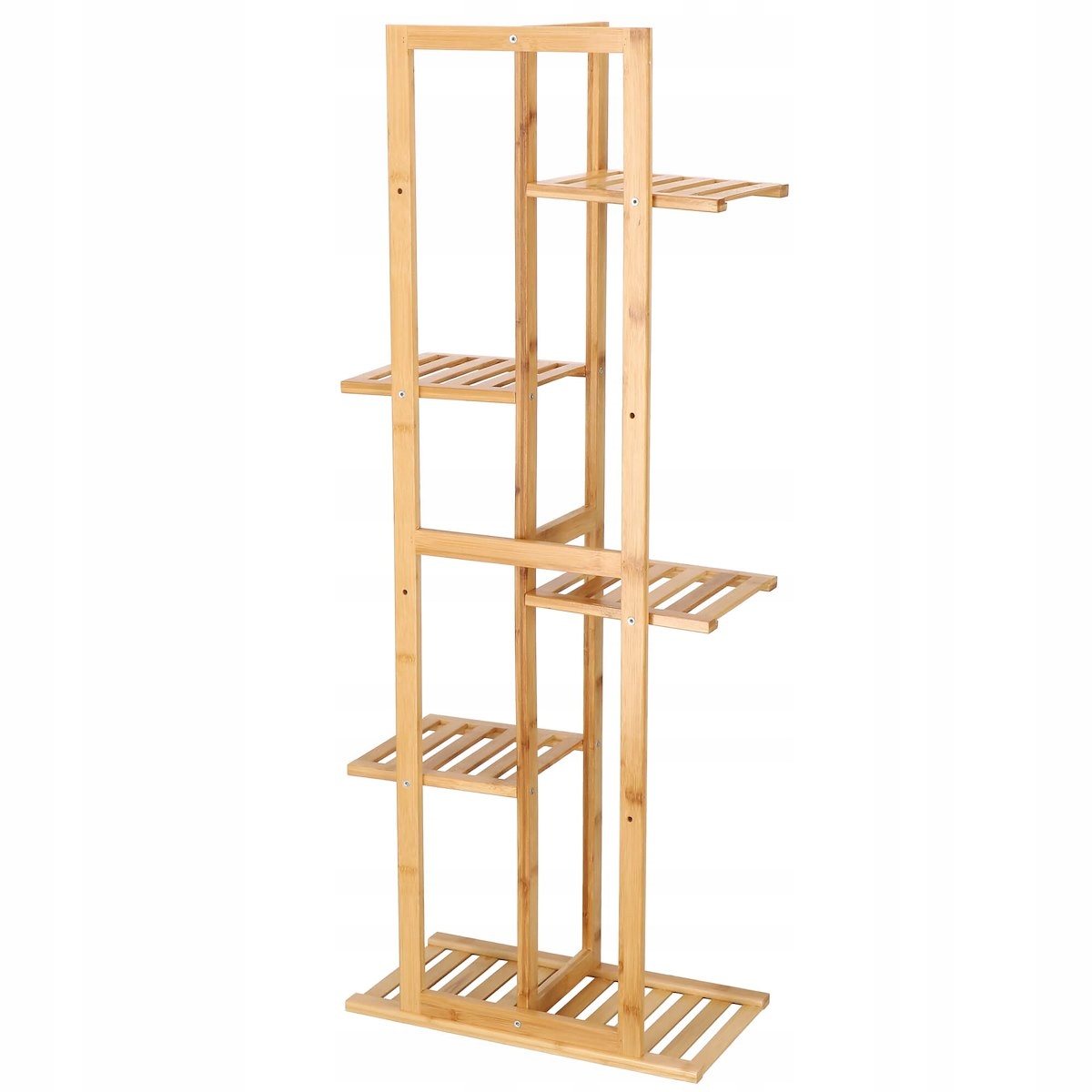 STOJĄCY KWIETNIK DREWNIANY STOJAK NA KWIATY REGAŁ Maksymalna liczba donic 6