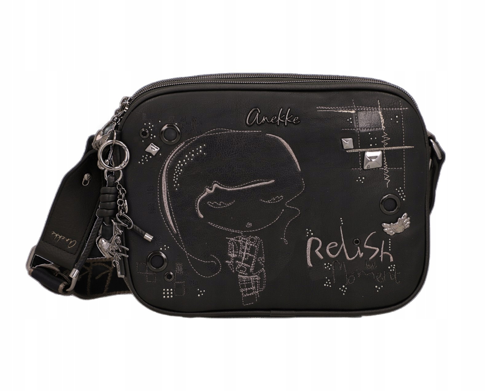 Kabelka Přes Rameno crossbody 3 komory Anekke Orchestra Iron 43753-188