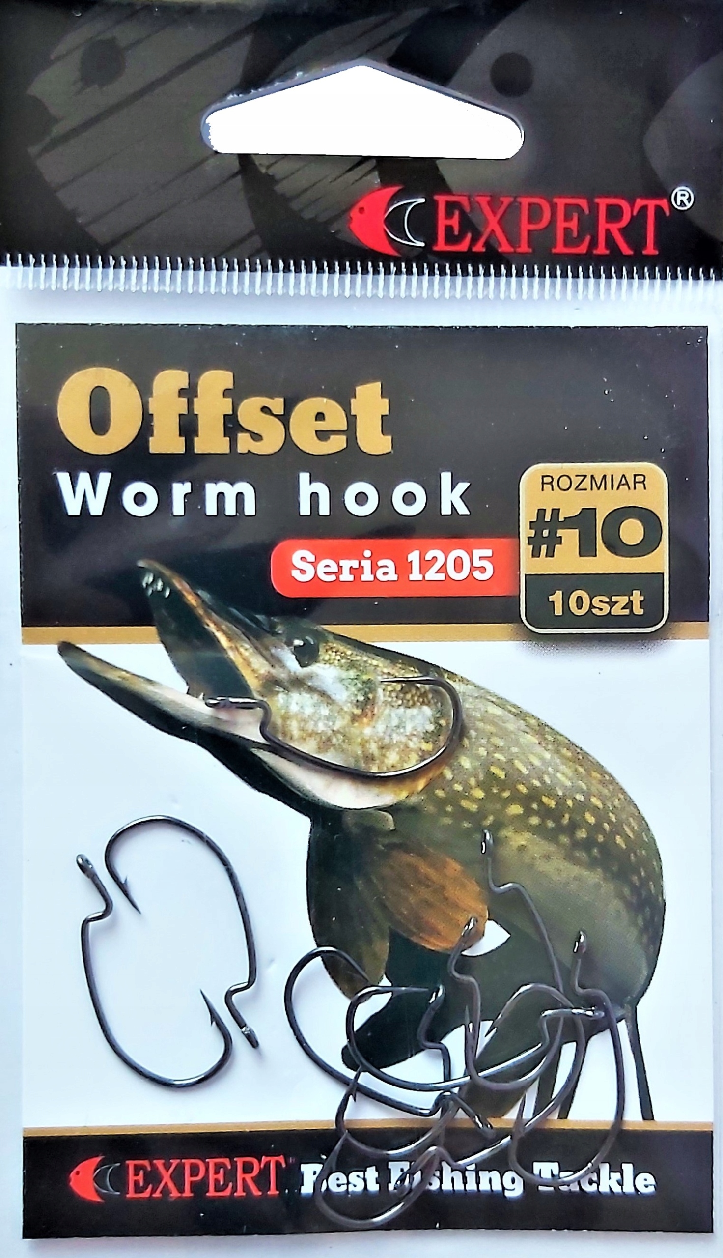 Haczyk Expert Offset Worm 1205 rozm. 10 10 szt.