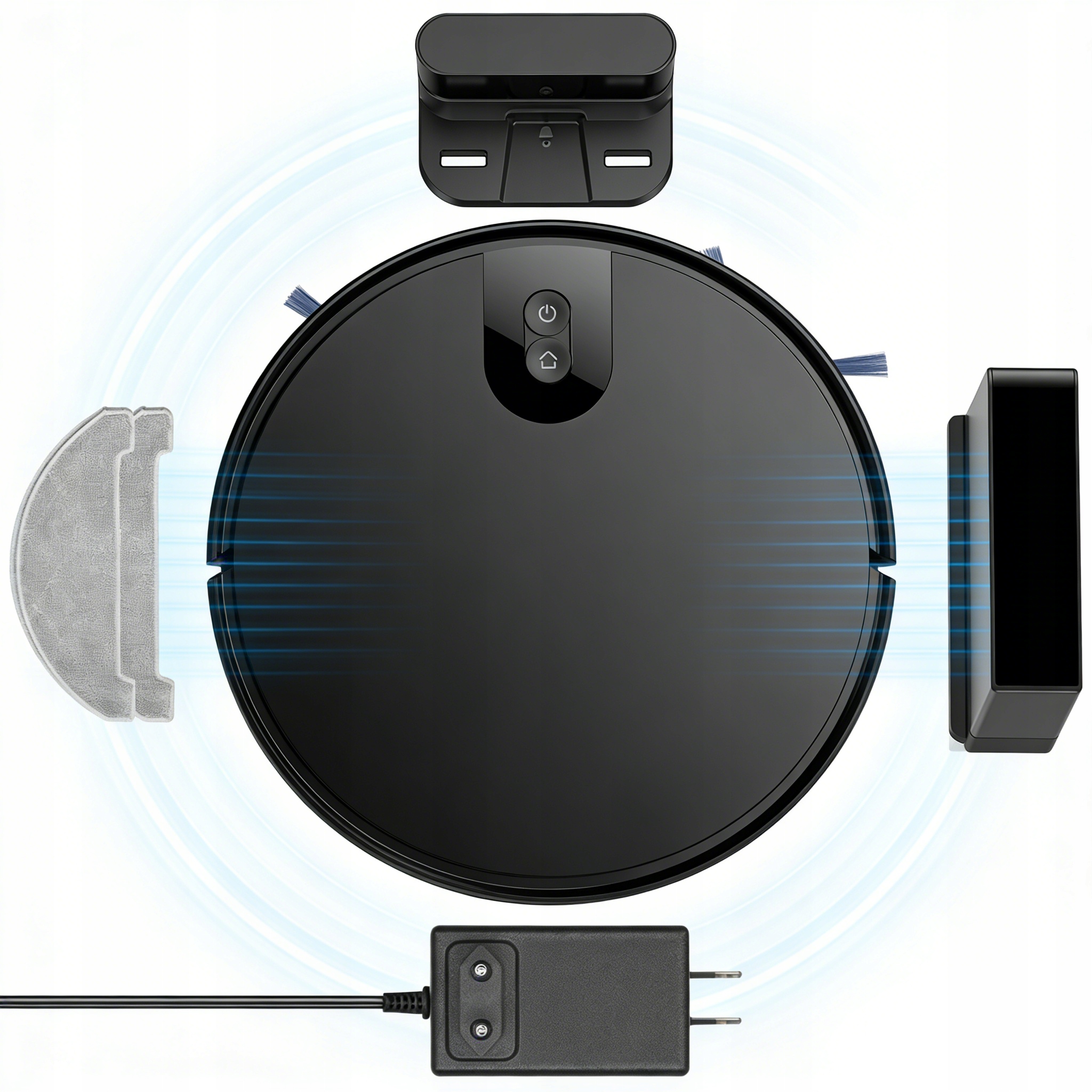 Uklízecí Robot Combo Automatické Nabíjení 2000PA Hlasové Ovládání