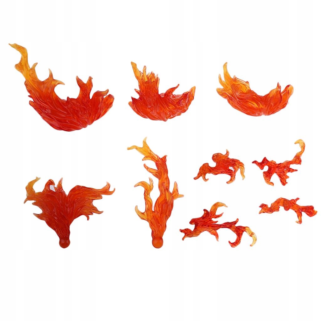 DIY Burning Fire Effect Action Figure Display Red Bohater brak