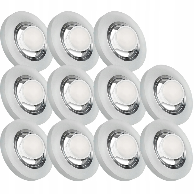 11X Skleněná Zapuštěná Lampa Velmi Silné Sklo 10W Led Žárovka