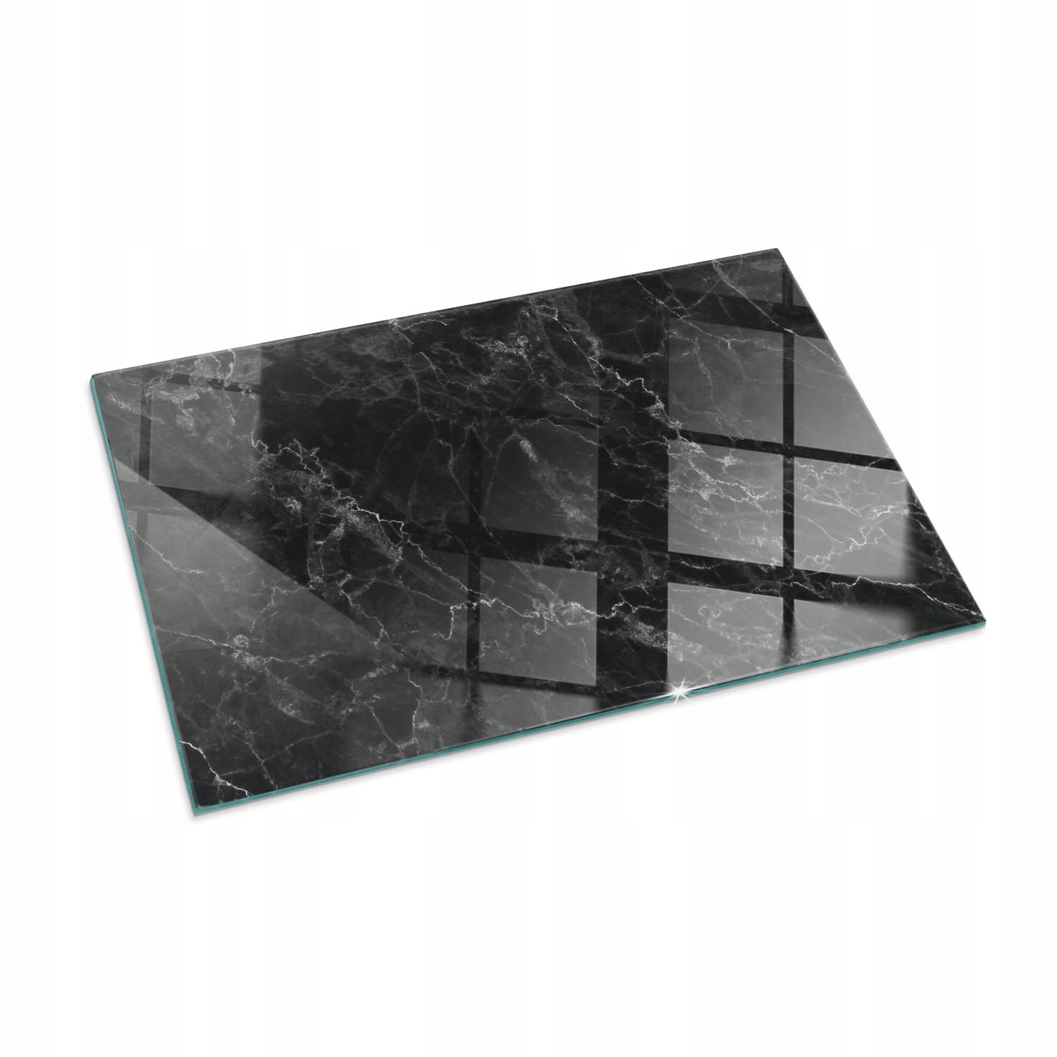 Sklenená podložka s potlačou pod pec 100 x 70 cm Elegantný vzor mramoru