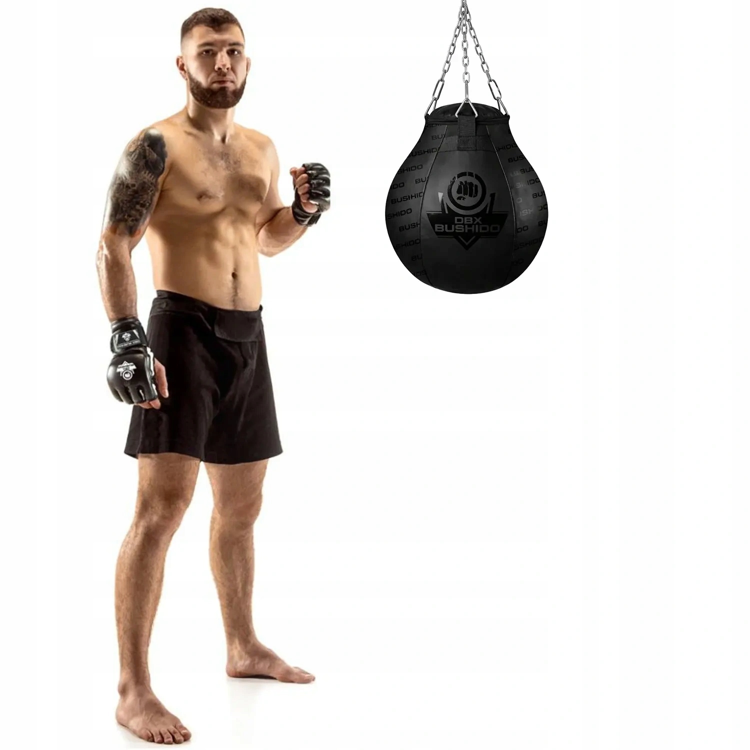 Grusza bokserska treningowa 15kg techniczna ciężka Black Master Dbx Bushido