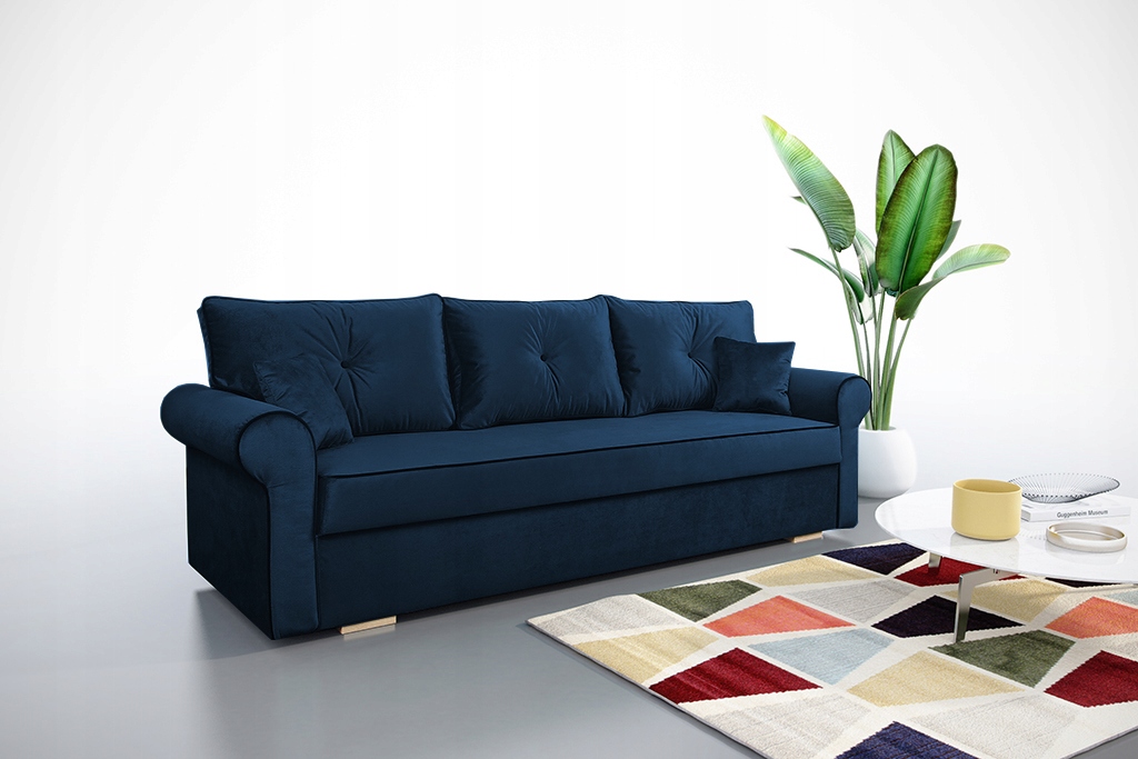 

Stylowa sofa rozkładana kanapa 237 cm różne