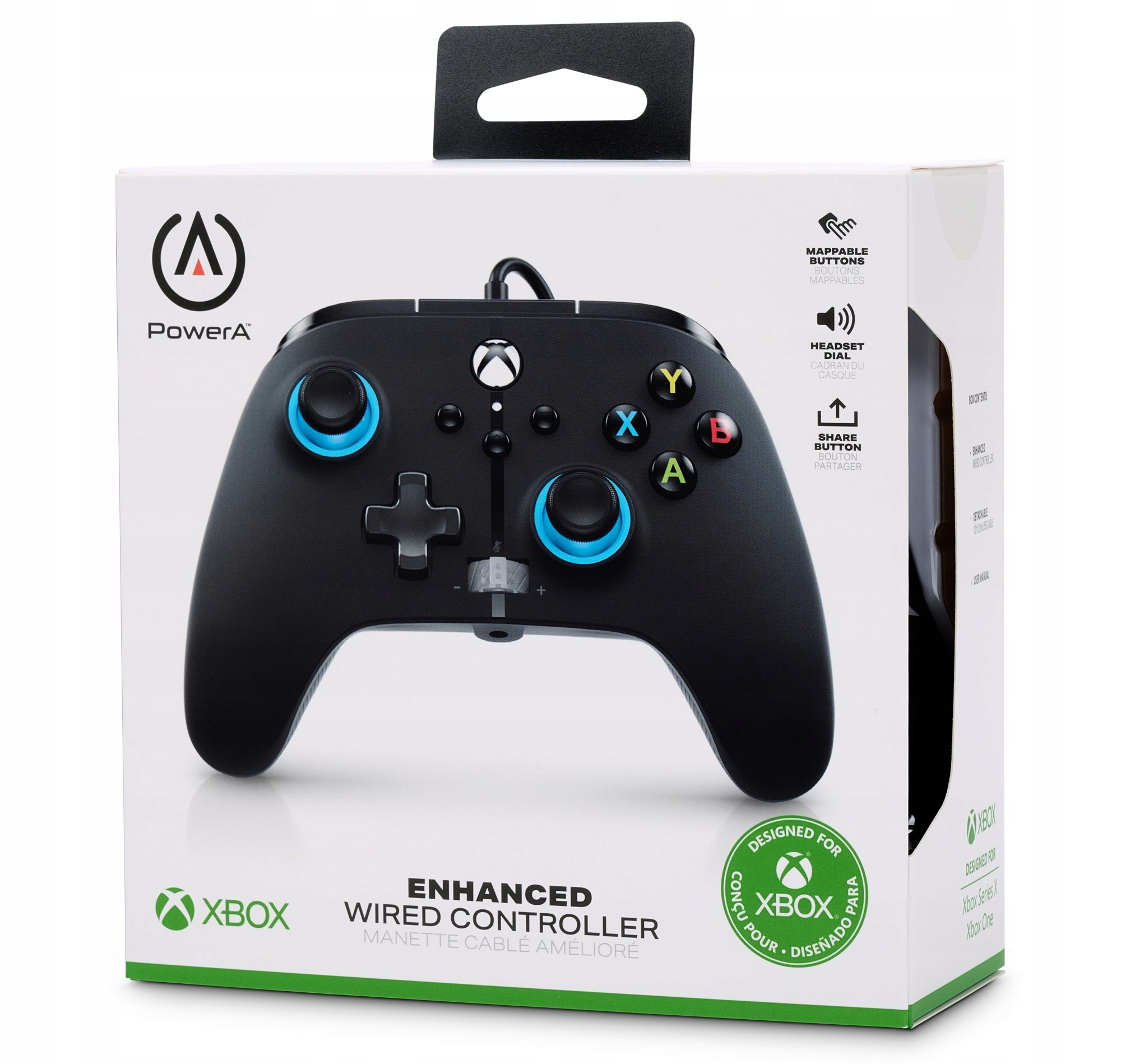 

Pad przewodowy Xbox Series X/S/One Blue Hint