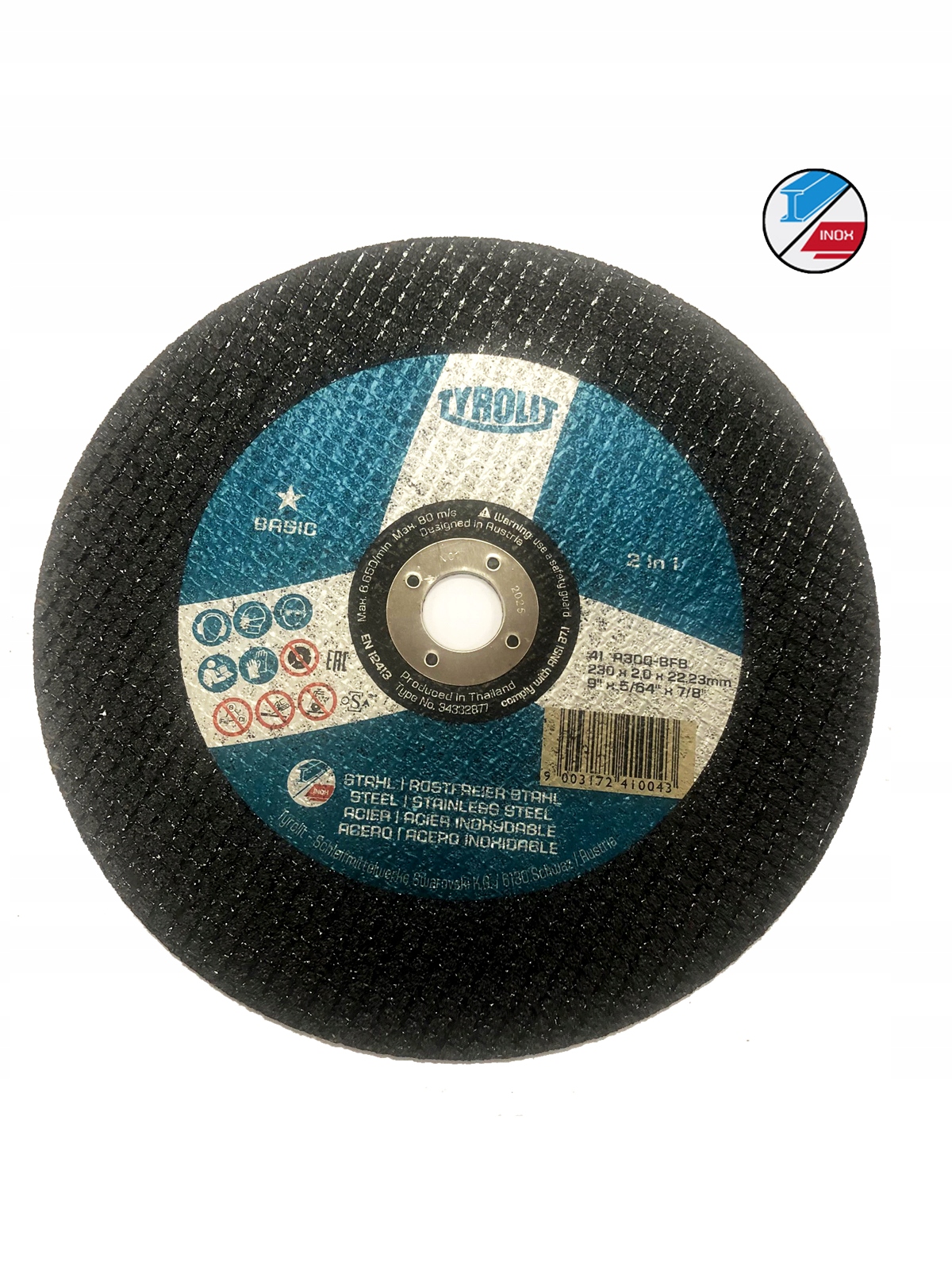 Tarcza do cięcia metalu 230mm - 1sztuka