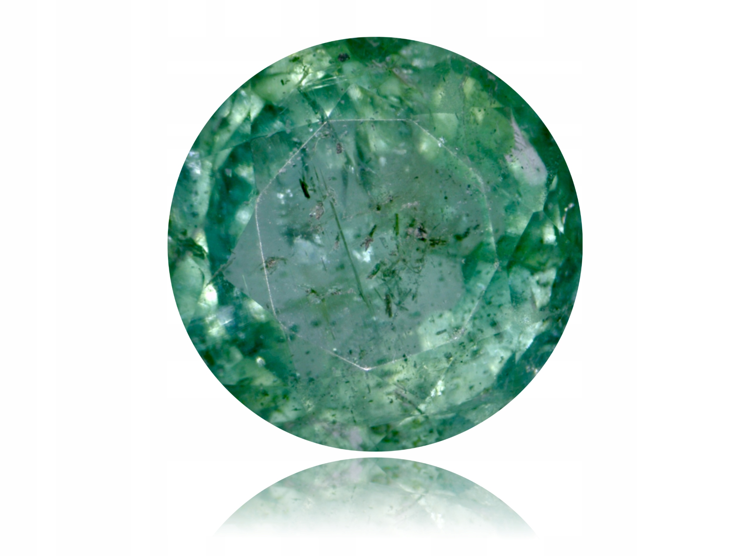 Přírodní Smaragd 0.40 ct Kulatý Zambia certifikát Wbd