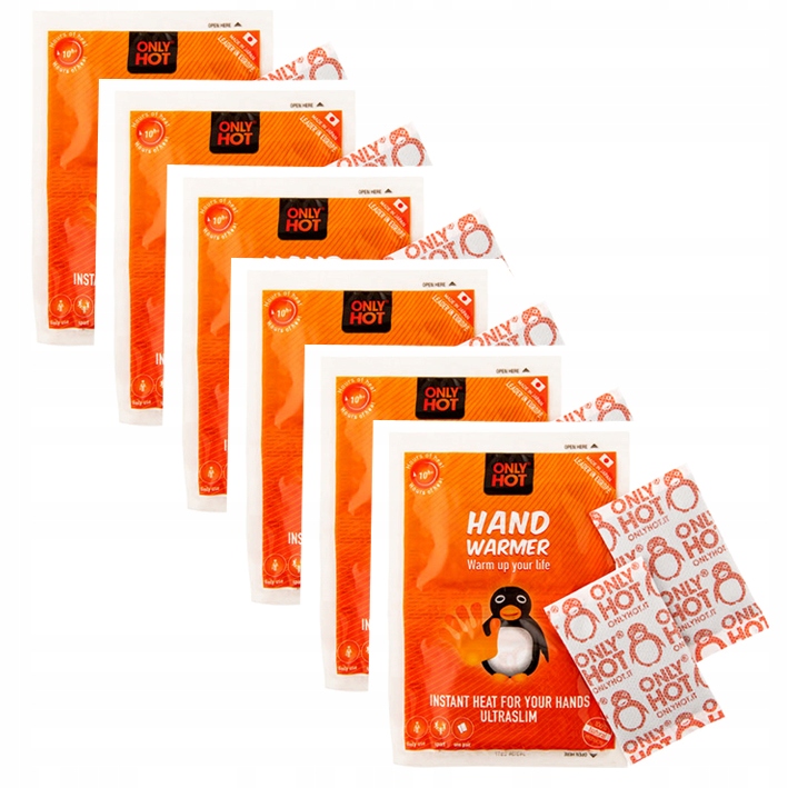 

6x Only Hot Hand Warmer Ogrzewacz Do Rąk Dłoni 10h