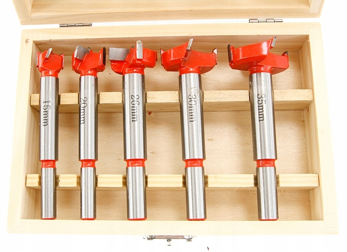 YATO Zestaw wierteł pod zawiasy 15-35mm YT-33015 Zastosowanie do drewna