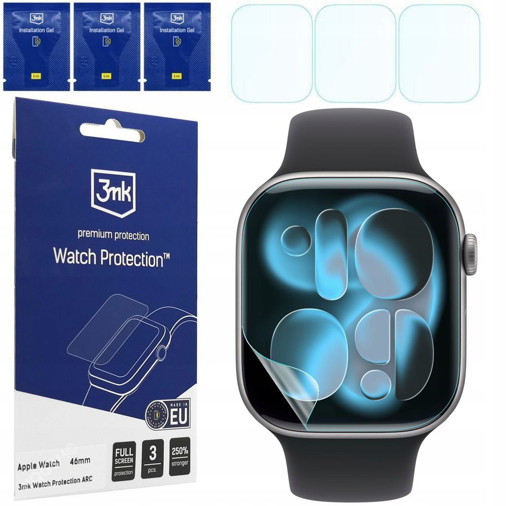 3mk Watch Protection Arc (3 szt.) folia Apple Watch 11 46 przezroczysta