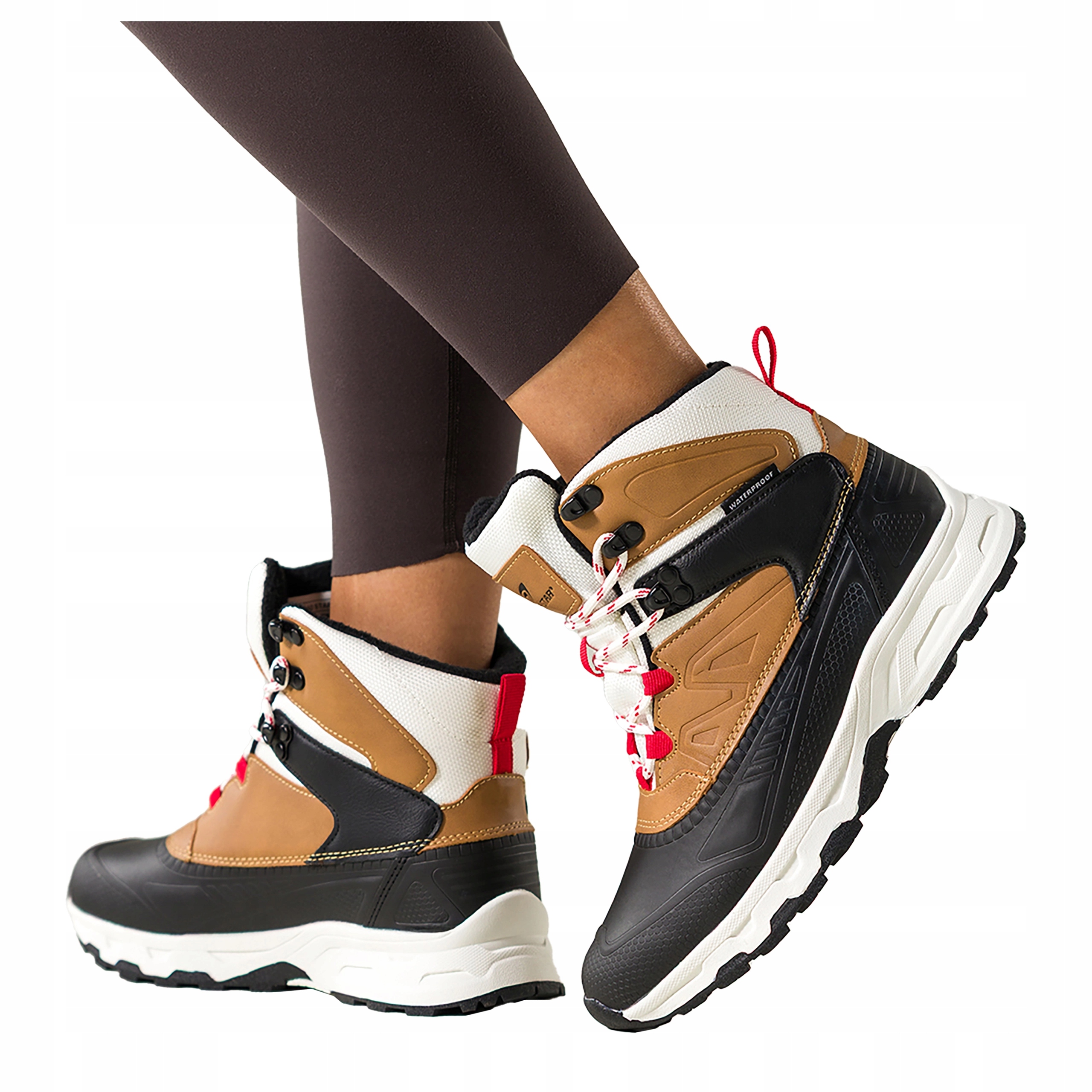 Dámské Trekingové Boty Černé Pohodlné Sportovní Běhounová podrážka vel. 41