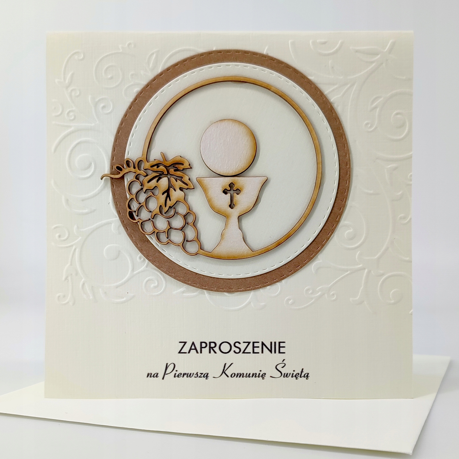 KARNET 151 - Zaproszenie na I Komunię kwadrat Kod producenta KARNET151