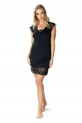 6120 Alize dámská noční košile Mewa černá