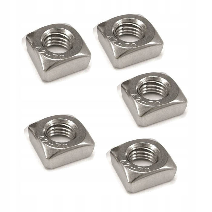 Nakrętka NIERDZEWNA KWADRATOWA M8 ALUDETAL 5 szt