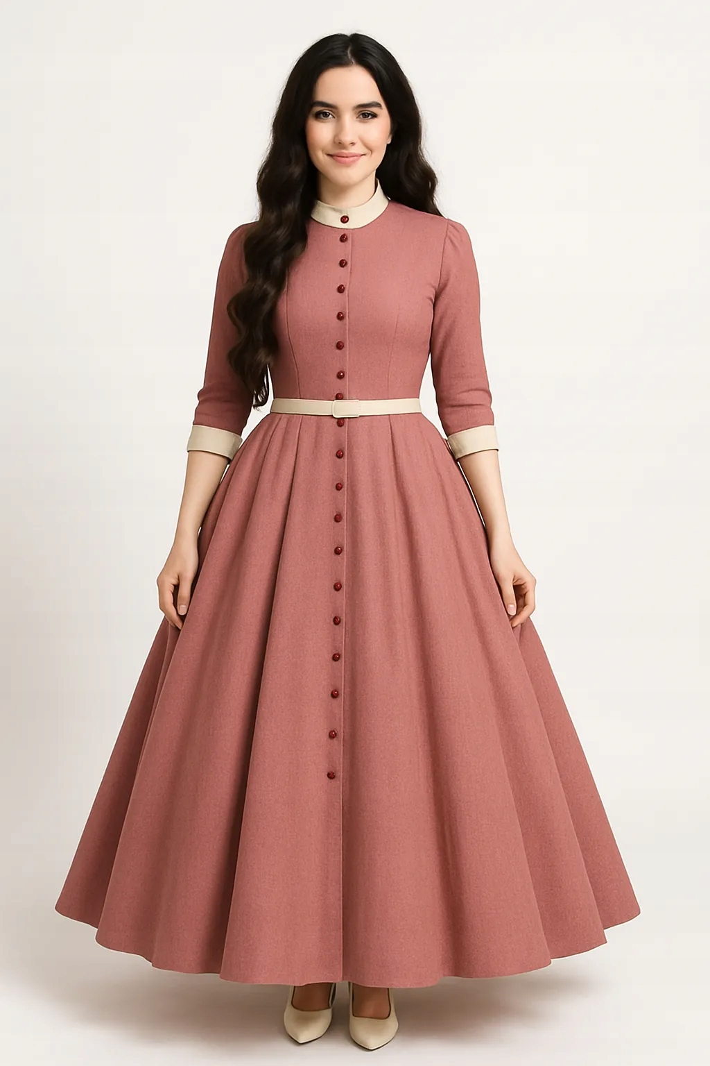 Dlouhá vlnitá paruka bez ofiny v černé barvě Baros mono part lace