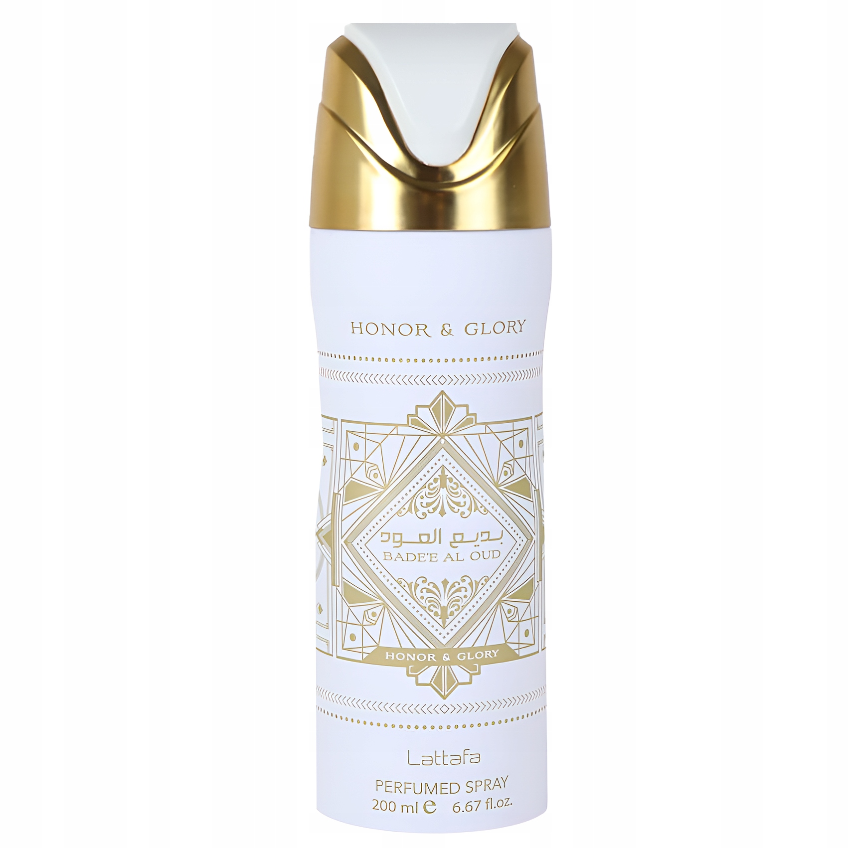 Deodorant ve spreji pro ženy Lattafa Honor & Glory Bade'e Al Oud 200 ml