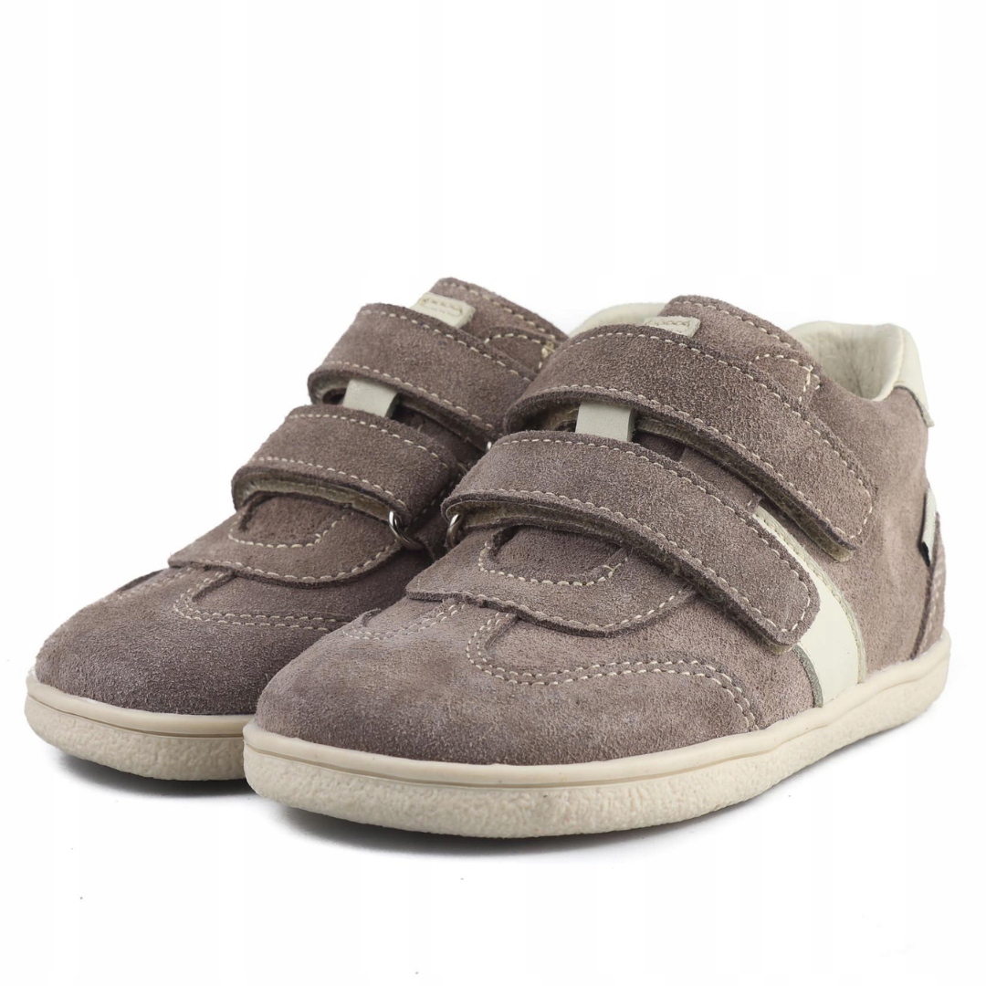 Mido 186 Lekkie Trzewiki Barefoot Buty Wiosenne Rzepy Greige Szare R 24