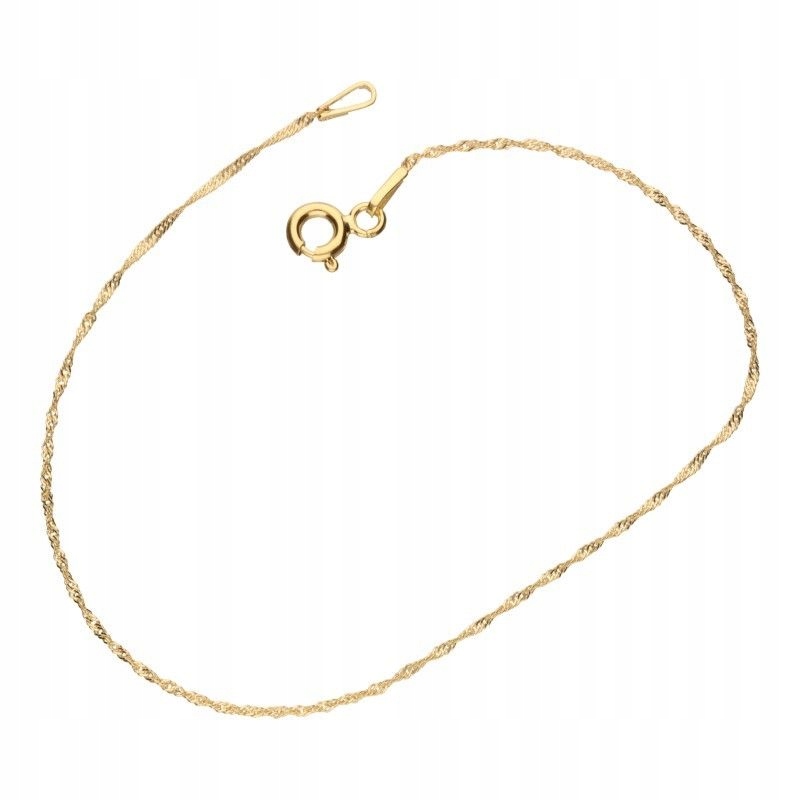 Zlatý náramek pr. 585 Dedikace 18 cm 14 karátů BZ3