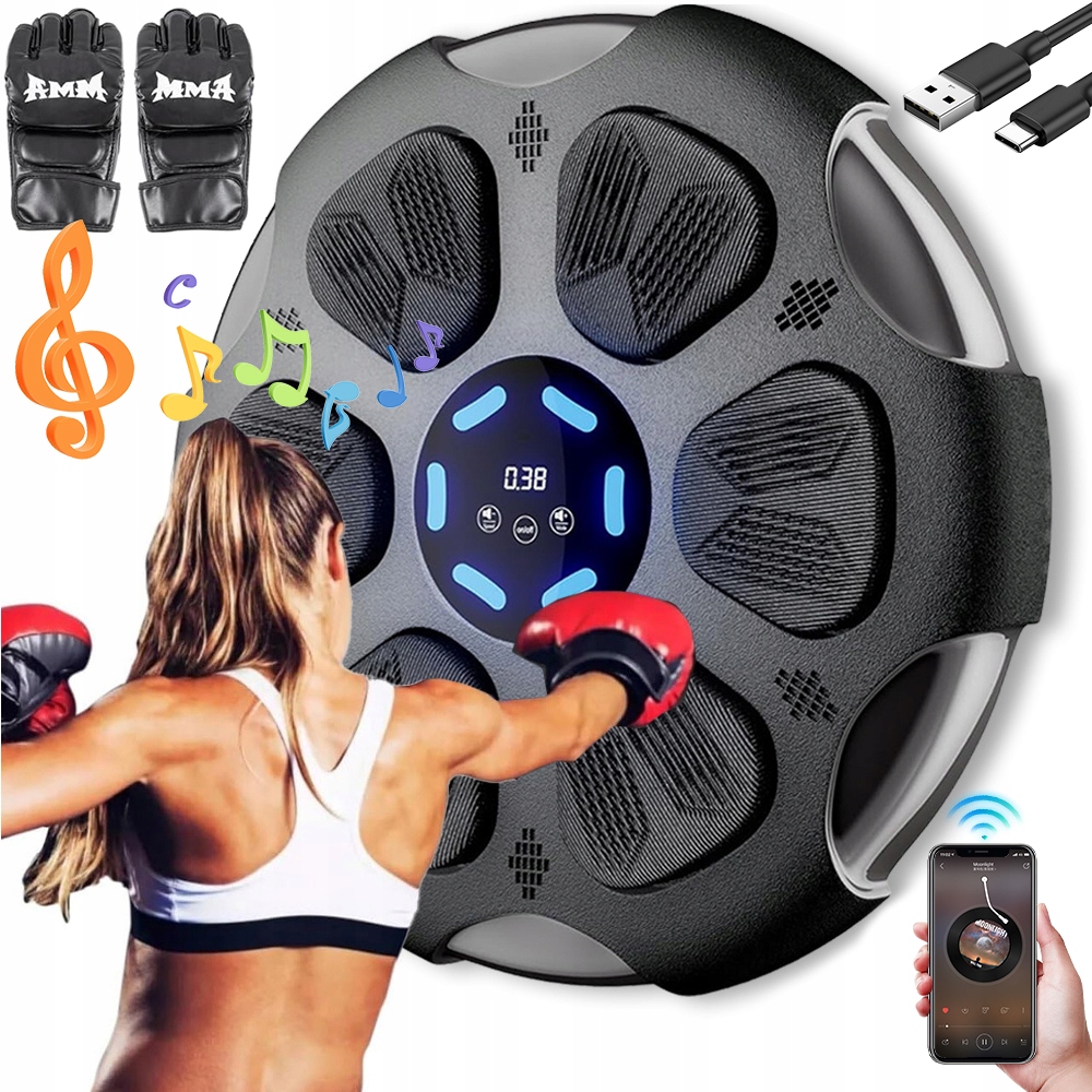Bluetooth Hudební Boxerská Deska Usb Boxerské Rukavice Pro Dospělé