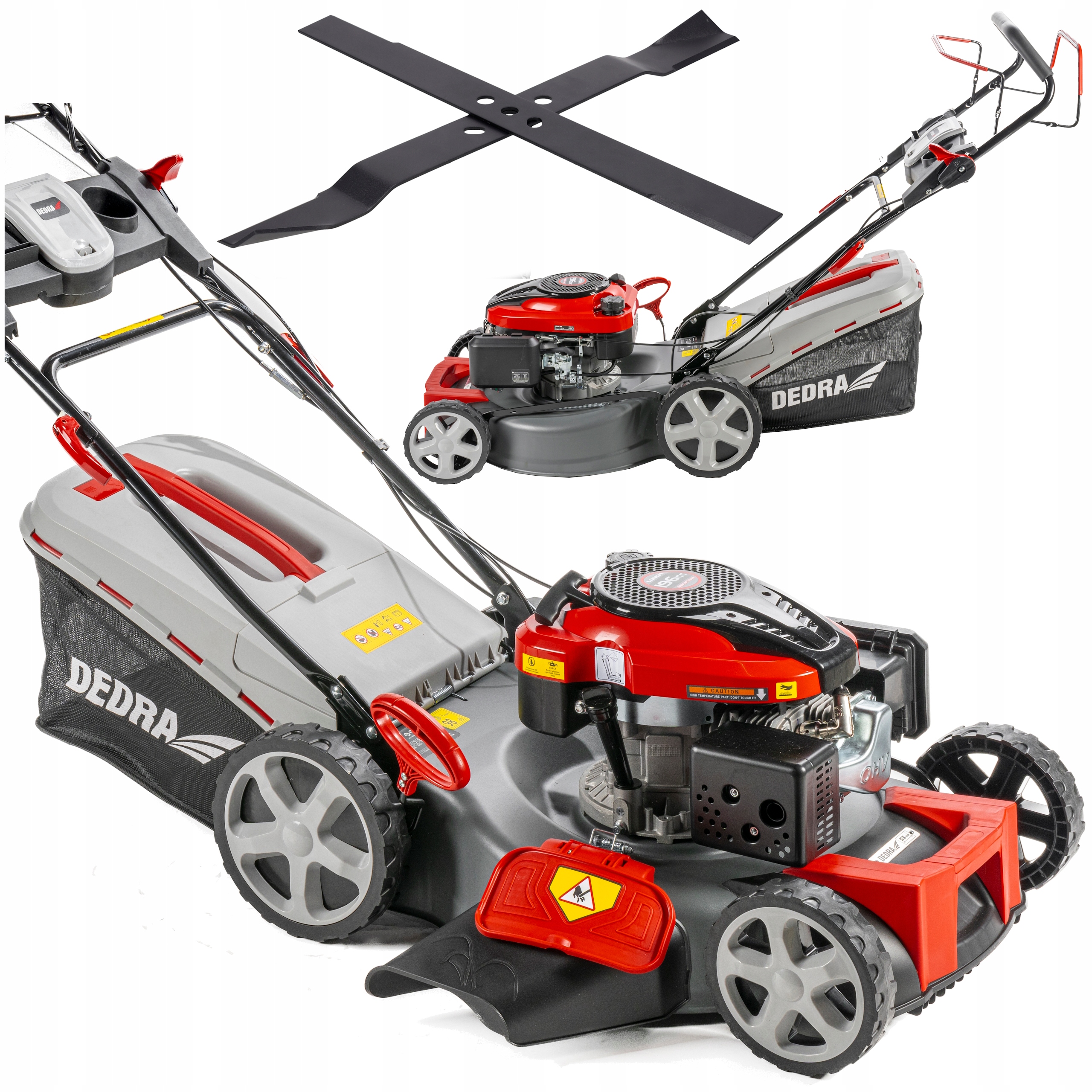 Benzínová kosačka s pohonom 53 cm 3,5 kW 196 cc Loncin 2 čepele mulčovanie