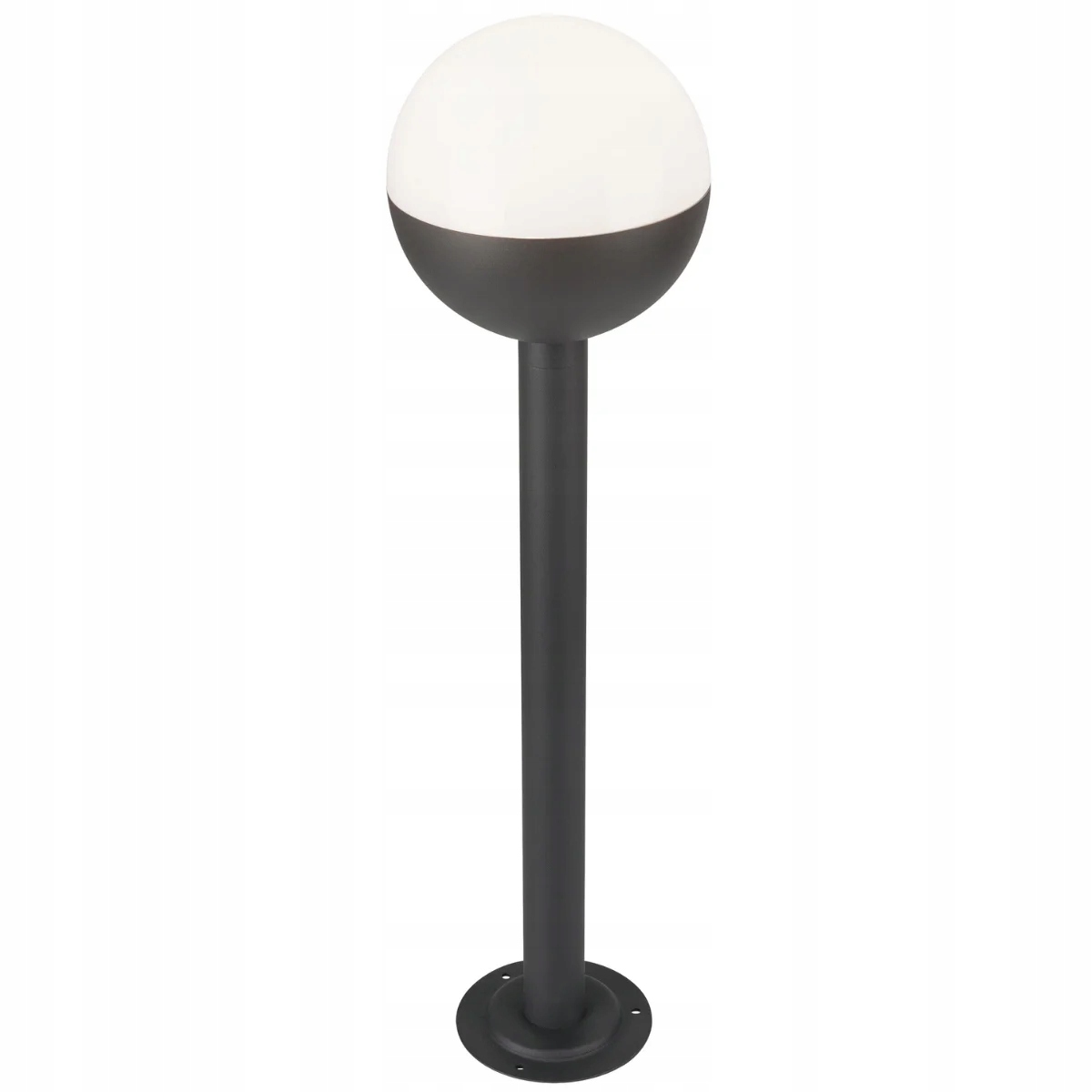 Venkovní stojací lampa kulatá černá bílá moderní 80 cm Polux